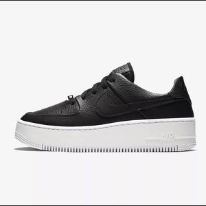 Nike Air Force 1 Sage Lows in Black